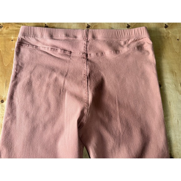 Moto Jeggings Distressed Ribbed Knee Detail Zipper Ankle Pale PinkMedium - Picture 5 of 7